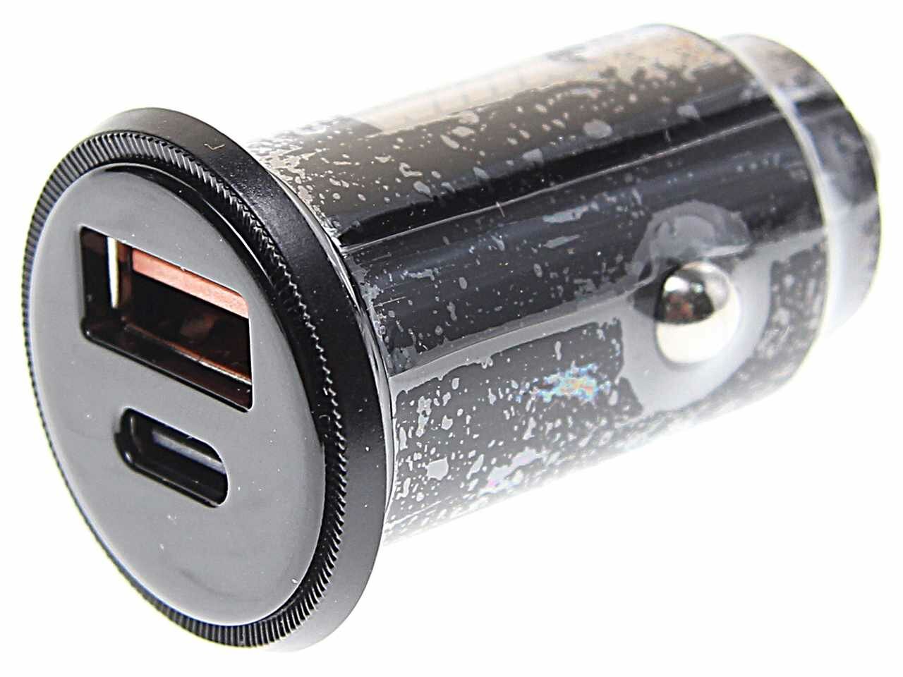 Устройство зарядное в прикуриватель 1USB + 1 Type C 12V Quick Charge, UCC-2-40, WIIIX