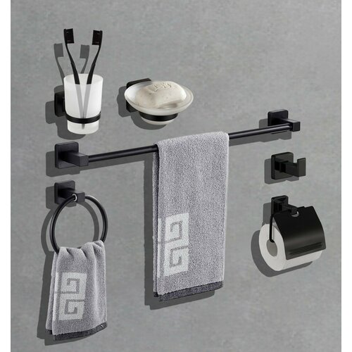 Набор аксесcуаров для ванной BOCH MANN CR-F19B BM9639 цвет черный 3125₽