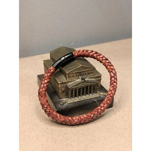 Плетеный браслет, 1 шт., размер 21 см, коричневый