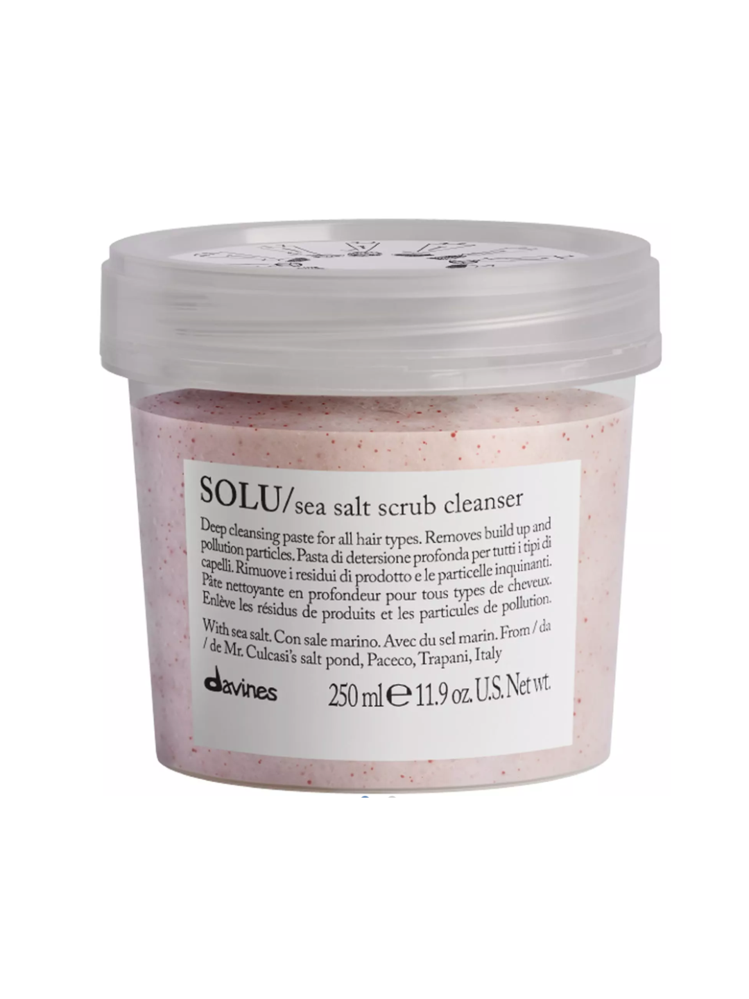Davines Solu Профессиональный скраб для волос с морской солью, Италия