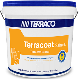 Декоративная Штукатурка Шуба Terraco Terracoat Sahara 25кг с Эффектом Песка Размер Зерна 2.5мм / Террако Терракоат Сахара.