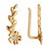 Серьги Diamant online, красное золото, 585 проба, фианит
