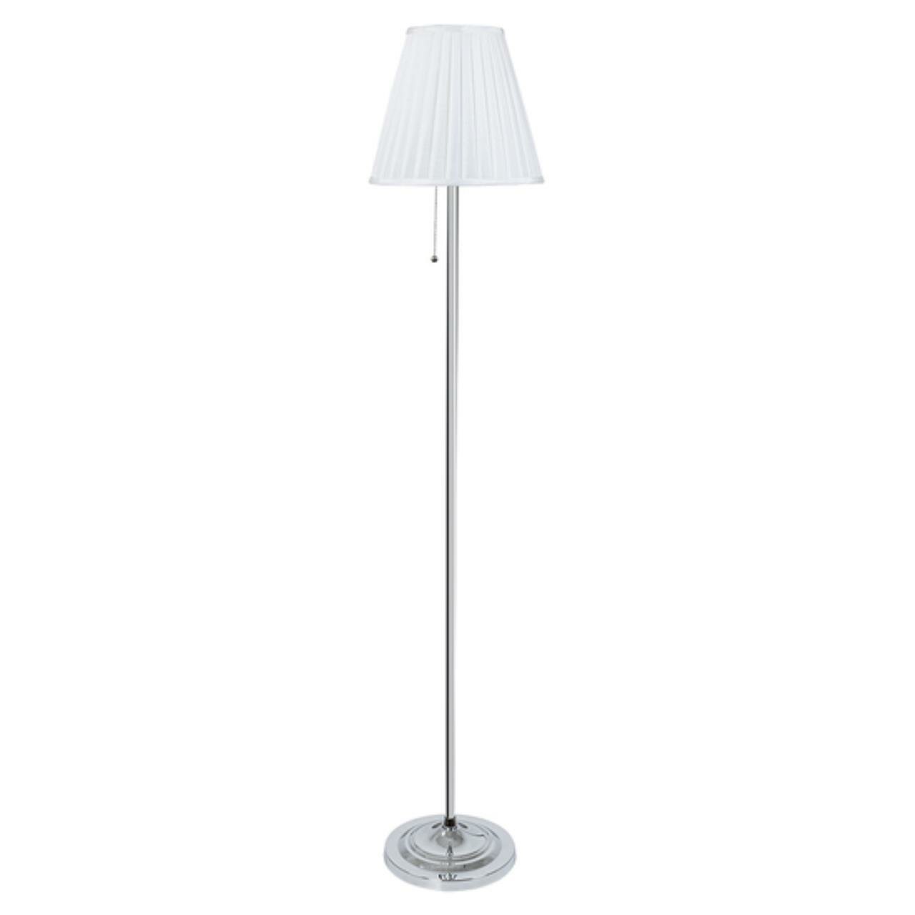 Торшер хром 60W металл/ткань IP20 Arte Lamp MARRIOT A5039PN-1CC