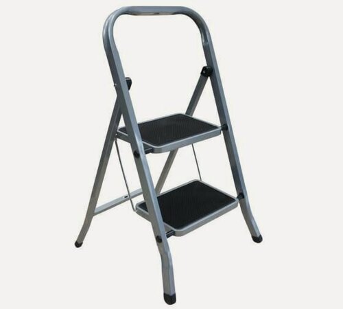 Изображение товара Лестница-стремянка ZALGER 511-2, серый/черный