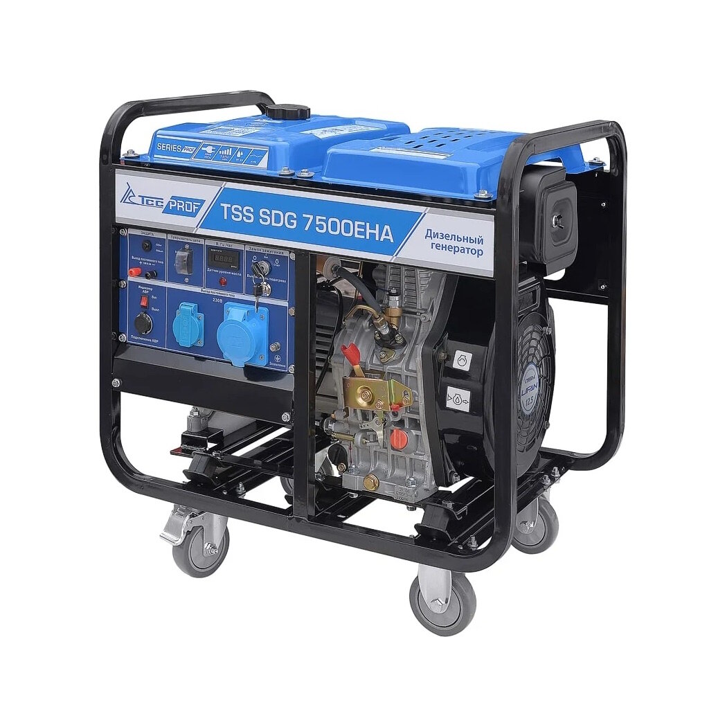 Генератор TSS Sdg 7500Eha (100026) дизельный, 7,5/7 кВт, двигатель 532 см³