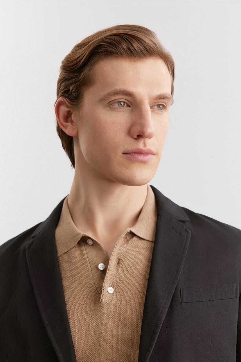 Пиджак из 100% хлопка BAON B6225004 - фото №4