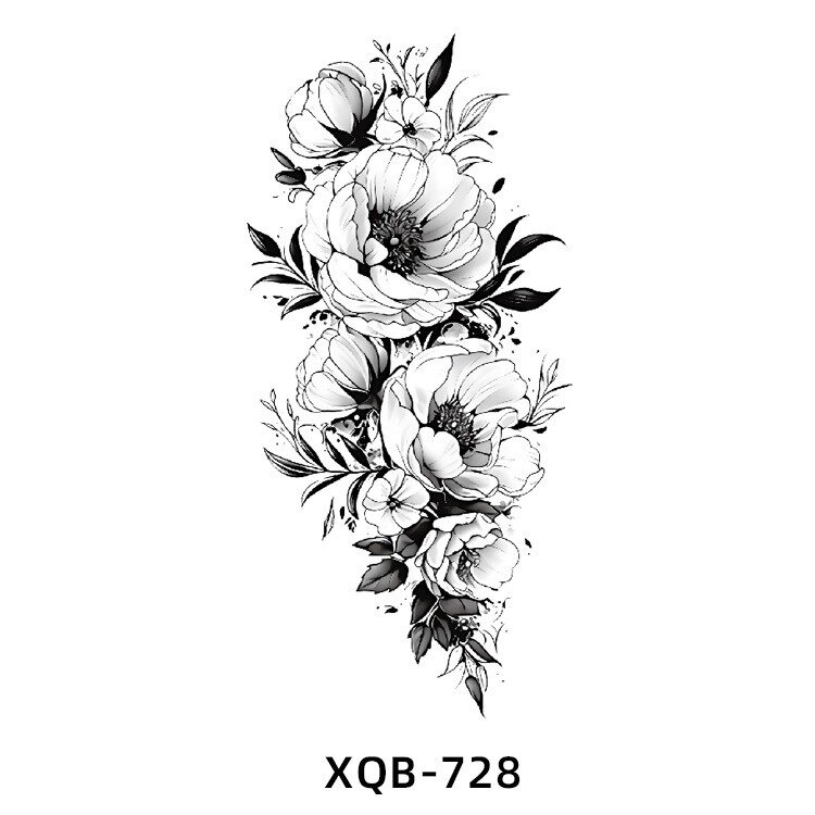 Наклейки для татуировок Runji Craft XQB-728, 210 x 114 мм, геометрические фигуры