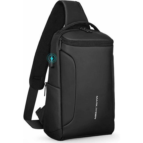 Рюкзак городской с одним ремнем Mark Ryden Mini X-Ray MR7069, 9 литров, водонепроницаемый, с USB