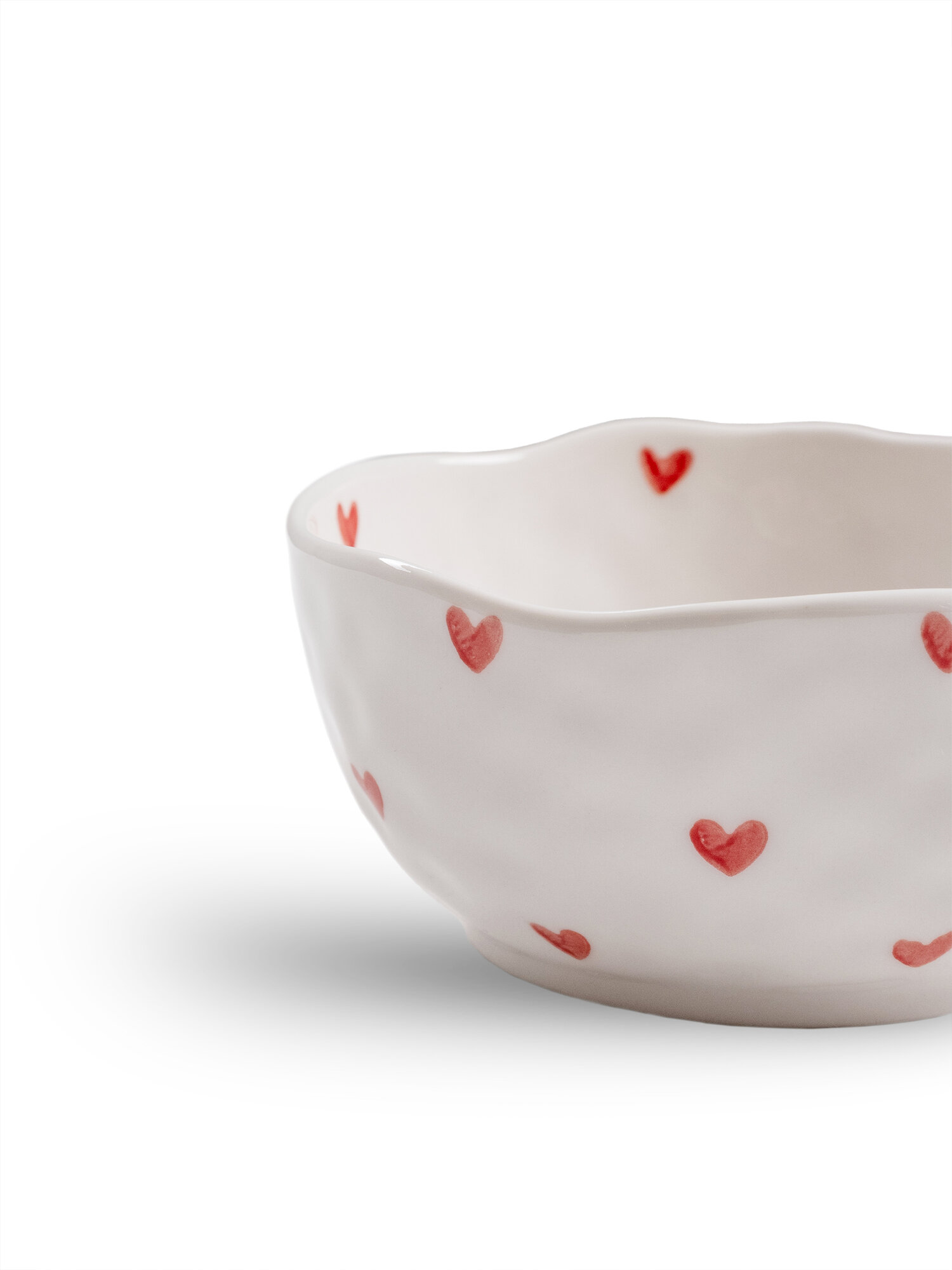 Тарелка "Сердечки", керамическая, 12см, 300мл, для СВЧ и посудомойки — фото 1