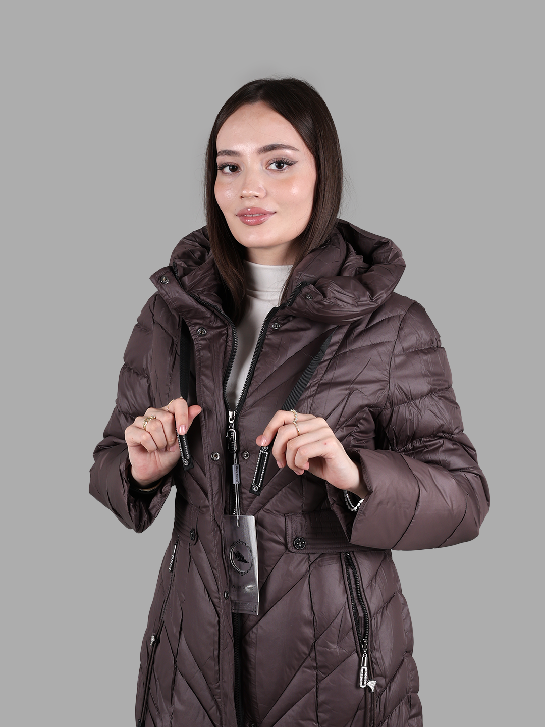 Куртка , размер 48, Шоколадный — фото 1