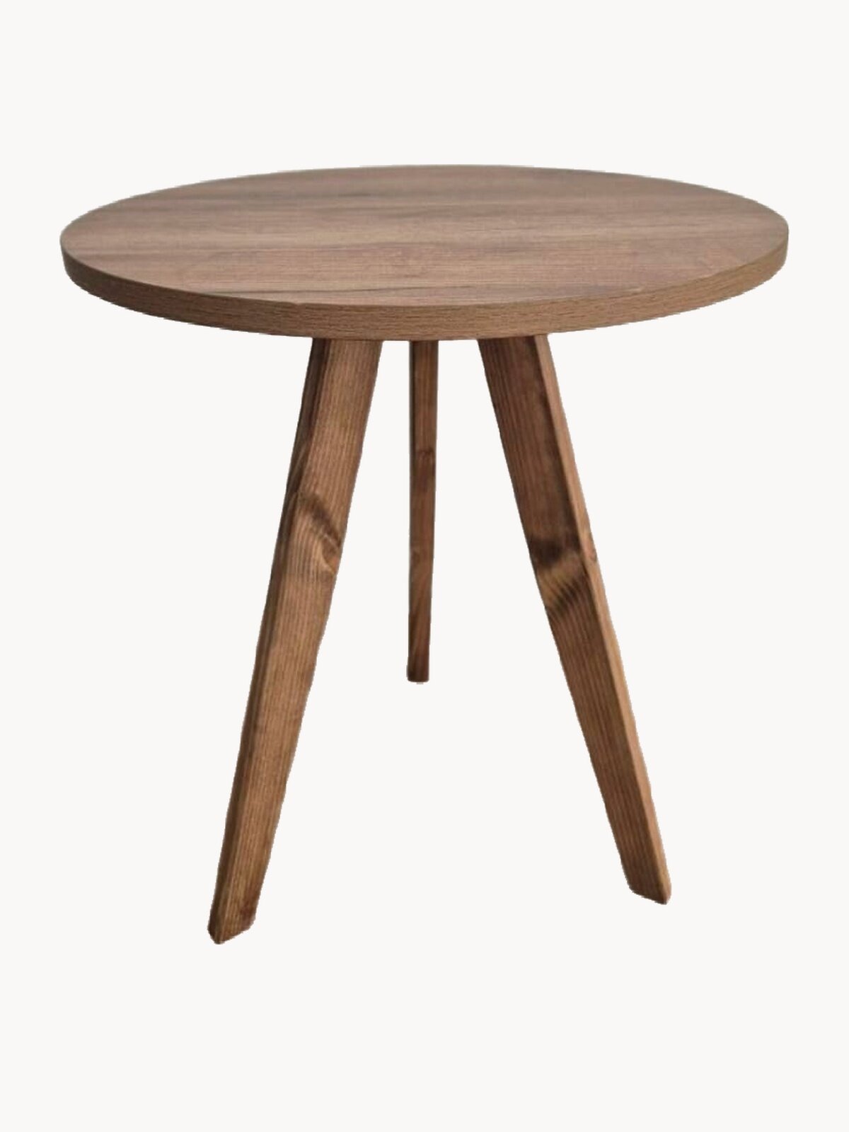 Журнальный столик надачу, круглый, дерево, 44x44см, коричневый, для гостиной