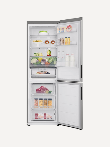 Изображение товара Холодильник LG GC-B459ANMW двухкамерн. общий объем 377л серебристый инвертер