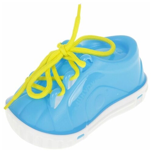Дидактическая игрушка Ботинок-шнуровка, в сетке, цвета микс дидактическая игрушка ботинок шнуровка