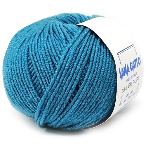 Пряжа Lana Gatto Super Soft 14607 Бирюза 1 моток