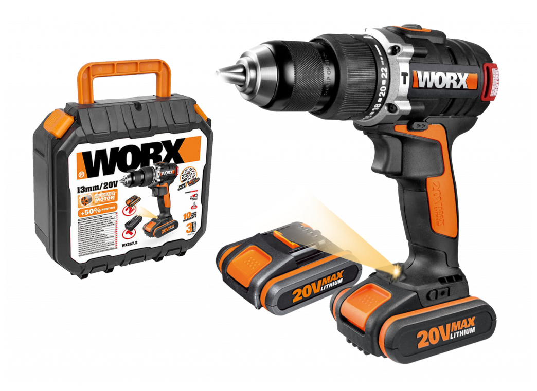 Дрель-шуруповерт аккумуляторная WORX WX354 - фотография № 6