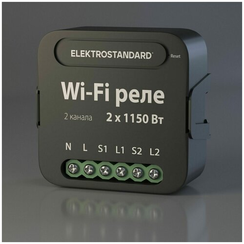 Умное двухканальное реле Elektrostandard 7600700 черный 206000₽