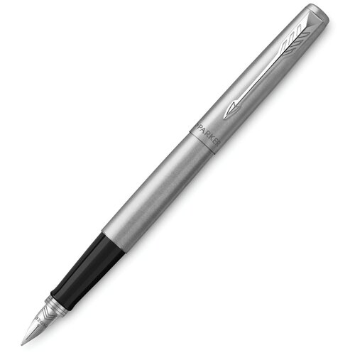 Ручка перьевая Parker Jotter Core F691 Stainless Steel GT M, корпус из нержавеющей стали./В упаковке шт: 1