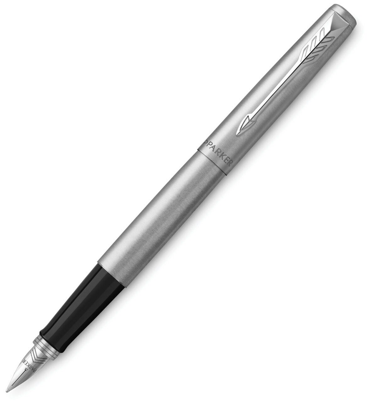 Ручка перьевая Parker Jotter Core F691 Stainless Steel GT M, корпус из нержавеющей стали./В упаковке шт: 1