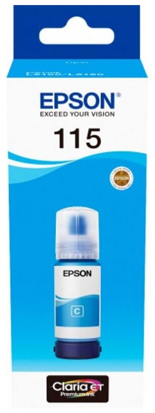 Чернила Epson 115 C13T07D24A гол. для L8160/L8180