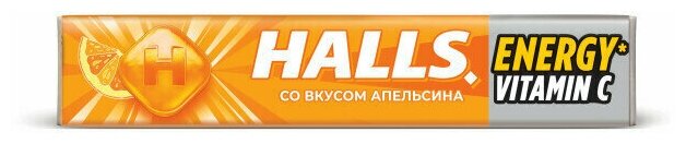 Halls леденцы со вкусом апельсина, 12 шт по 24,5 г - фотография № 3