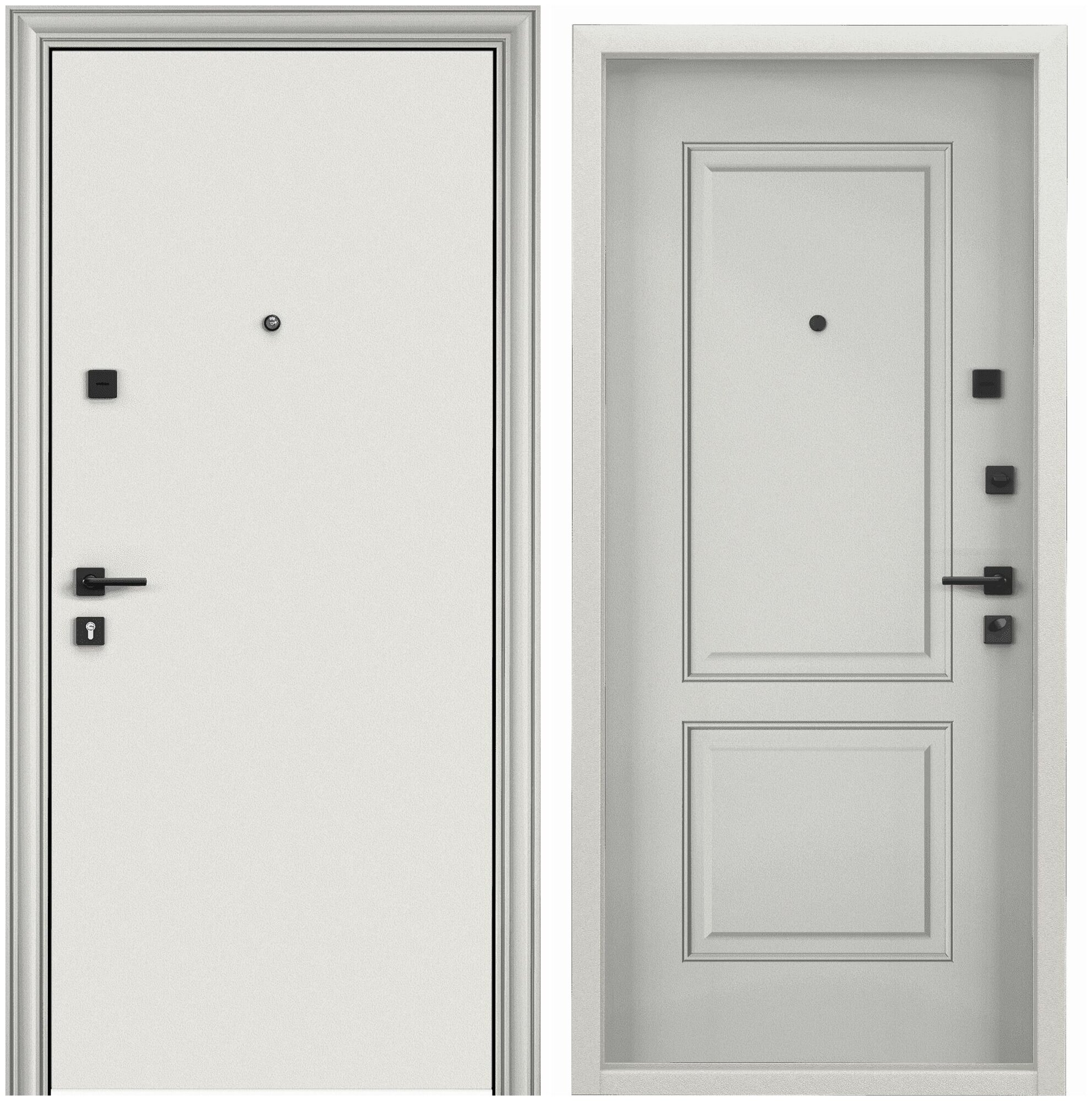 Дверь входная для квартиры Torex Super Omega PRO 950х2050, правый, тепло-шумоизоляция, антикоррозийная защита, замки 4-го класса защиты, белый - фотография № 1