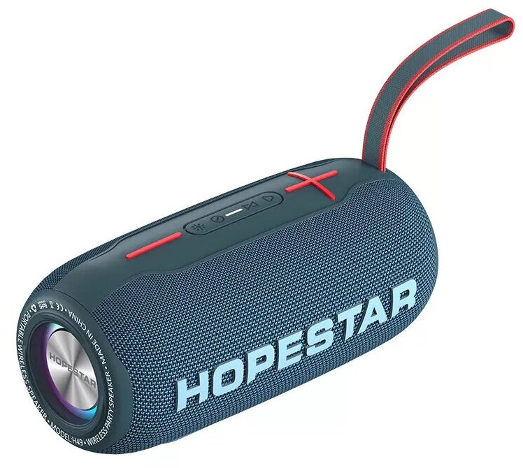 Беспроводная Bluetooth акустическая водонепроницаемая колонка, Hopestar H49, 10 Вт, подстветка, черная.