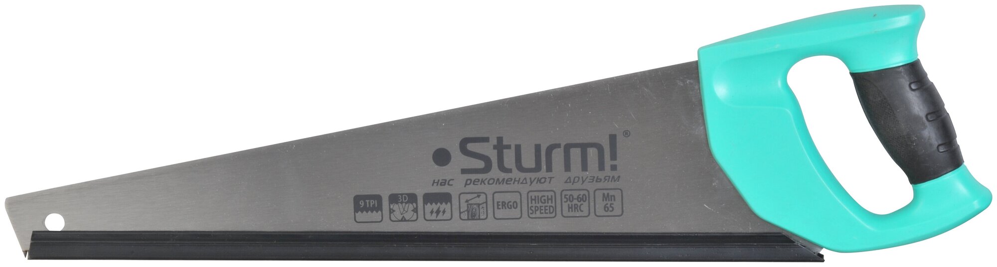 Ножовка по дереву Sturm! 1060-55-500, 500мм, 9TPI, 3D 1060-55-500 .