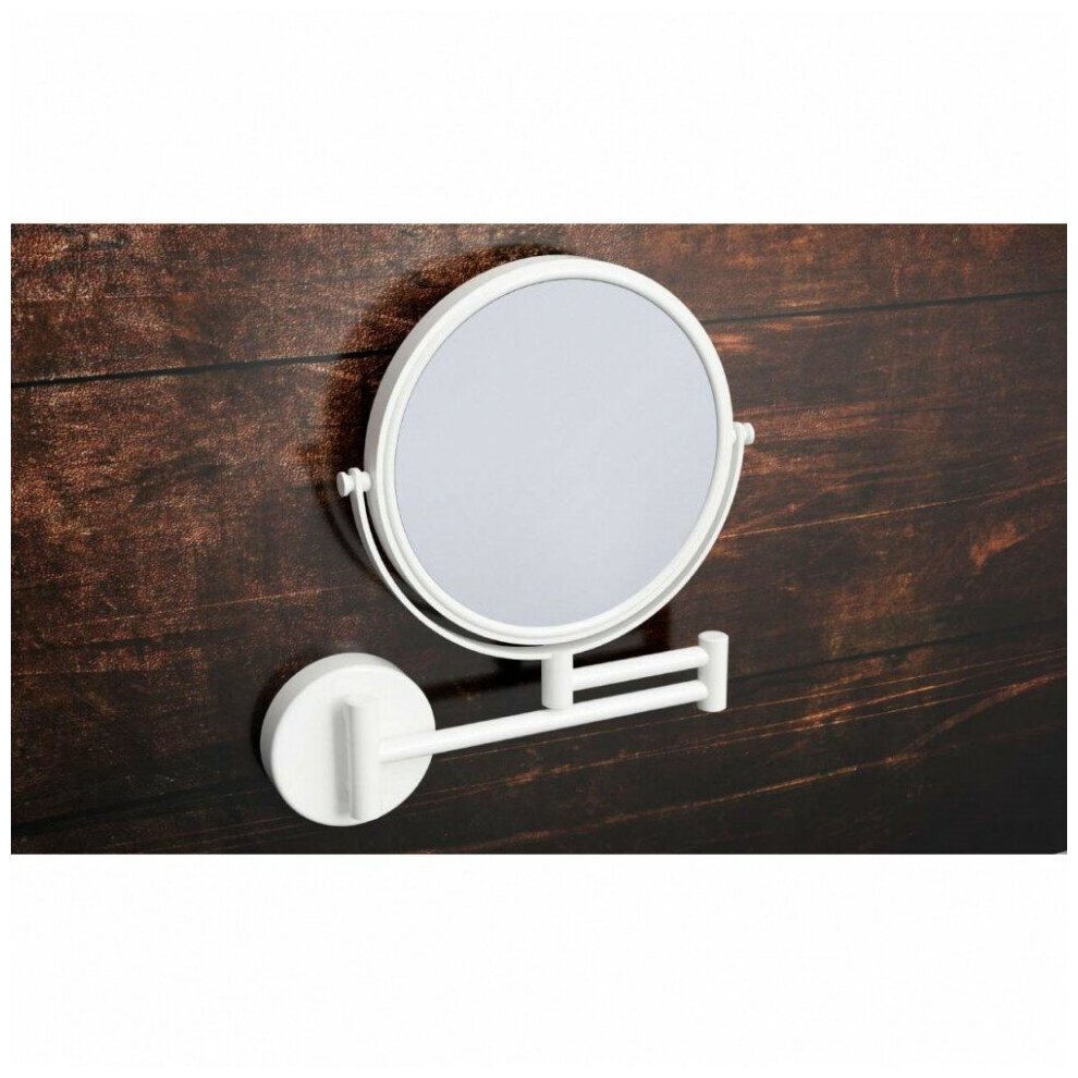 Косметическое зеркало Bemeta White 112201514 23x45x31 см круглое, белый