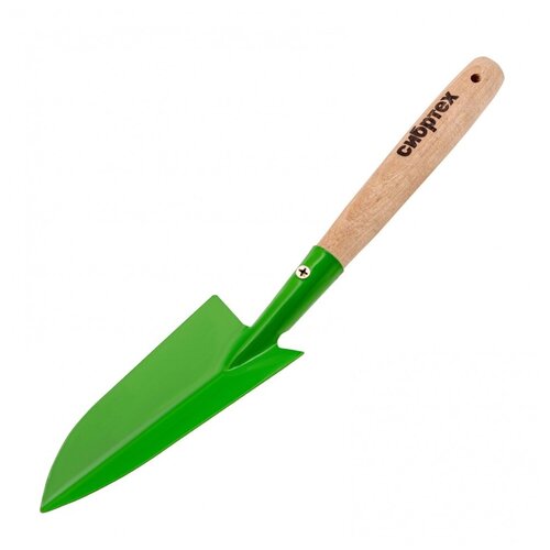 Совок посадочный узкий 65 х 345 мм стальной деревянная рукоятка Агроном Россия Сибртех 405₽