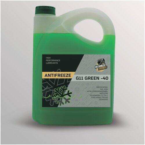 Антифриз MECHANICAL BROTHERS GREEN-40 G11 зеленый 5кг