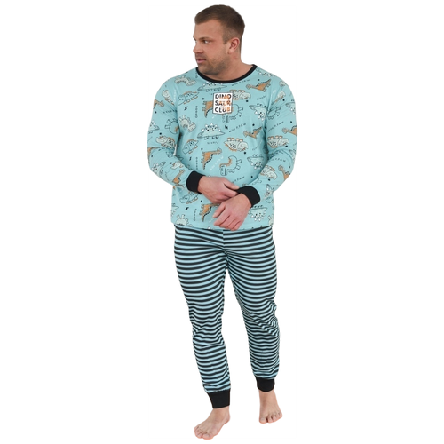 Пижама мужская с брюками и футболкой TLG, 48 размер