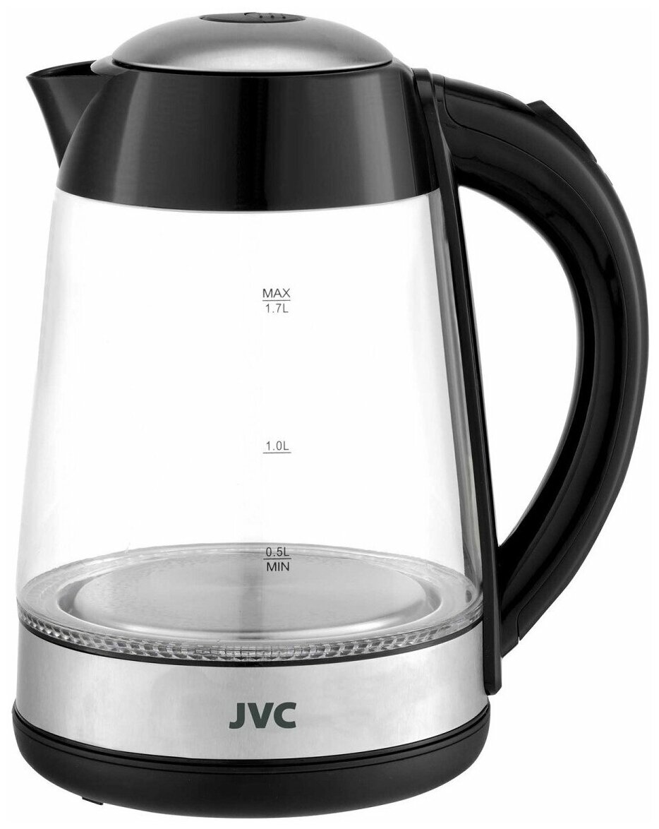 Чайники электрические и термопоты JVC опт JVC JK-KE1705 black - фотография № 1