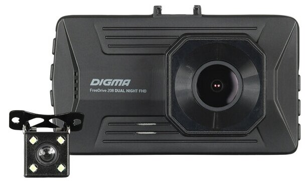 Видеорегистратор Digma FreeDrive 208 Dual Night FHD Black