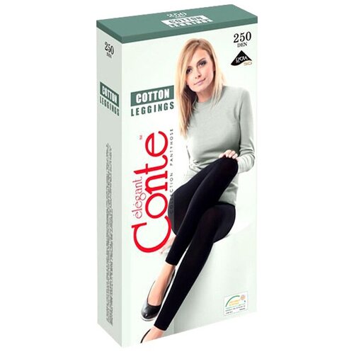 фото Леггинсы conte cotton leggins 250 xl, размер vi, nero (чёрный)