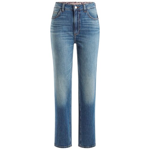 Джинсы зауженные GUESS, размер 26/34, голубой джинсы зауженные guess размер 36 34 серый