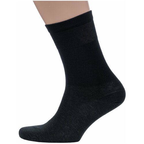 фото Мужские медицинские носки с серебром dr. feet (pingons) черные, размер 27