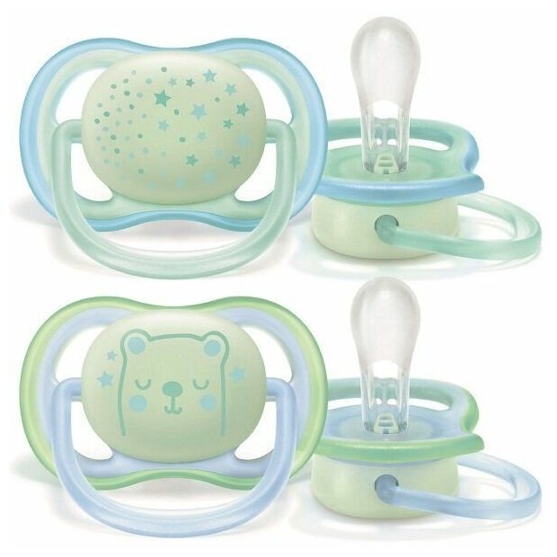 Пустышка Philips Avent серии Berry Nighttime для мал, 0-6 мес, 2 шт. SCF376/11