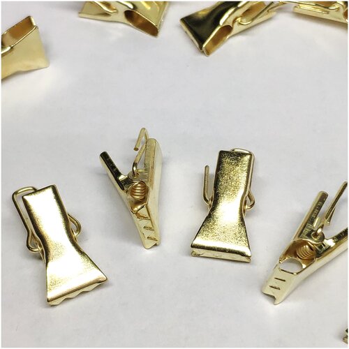 Зажим для штор металлический 20 шт/золото