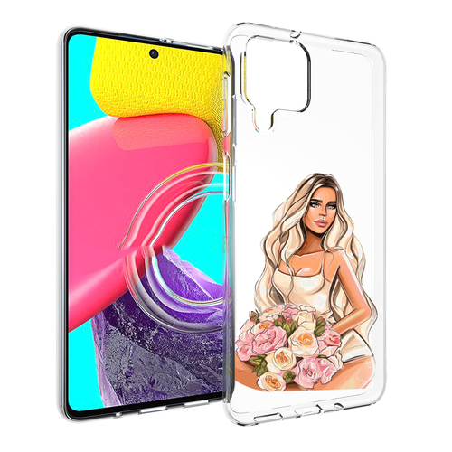 Чехол MyPads Нежная-девушка женский для Samsung Galaxy M53 (SM-M536) задняя-панель-накладка-бампер