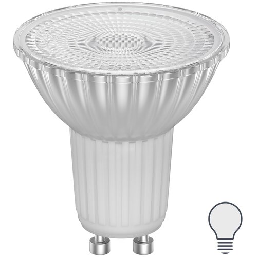 Лампа светодиодная Lexman GU10 220-240 В 5.5 Вт прозрачная 500 лм нейтральный белый свет