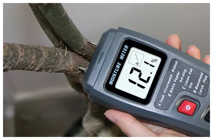 Изображение Измеритель влажности древесины - цифровой тестер MOISTURE METER / Гигрометр, влагомер, техметр дерева