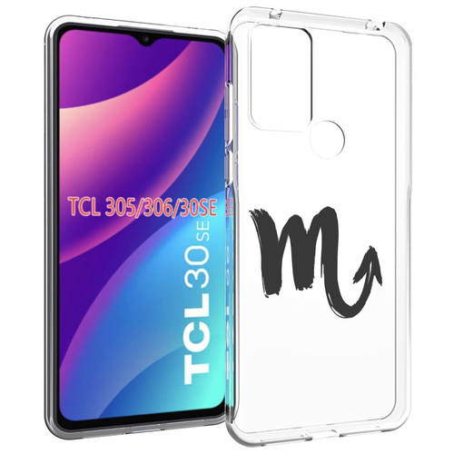 чехол mypads знак зодиака водолей 3 для tcl 30se tcl 305 tcl 306 tcl 30e задняя панель накладка бампер Чехол MyPads знак-зодиака-скорпион-7 для TCL 30SE / TCL 305 / TCL 306 / TCL 30E задняя-панель-накладка-бампер