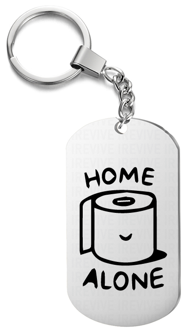 Брелок для ключей «Home alone» жетон с гравировкой 