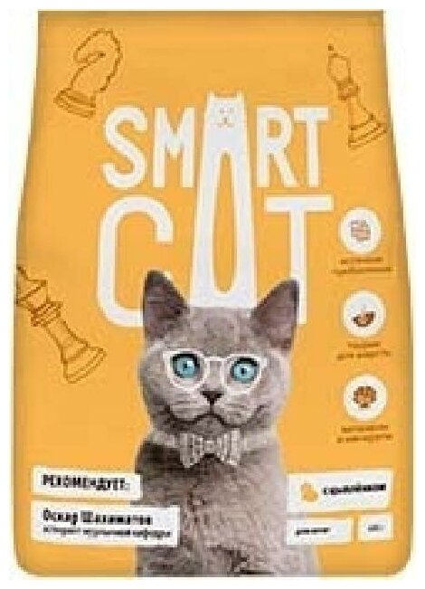 Корм Smart Cat для котят, с цыпленком, 1.4 кг - фотография № 7