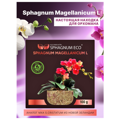 грунт субстракт для орхидей 2л х 1 упаковка Мох sphagnum magellanicum L субстрат для орхидей в брикете 8 л.