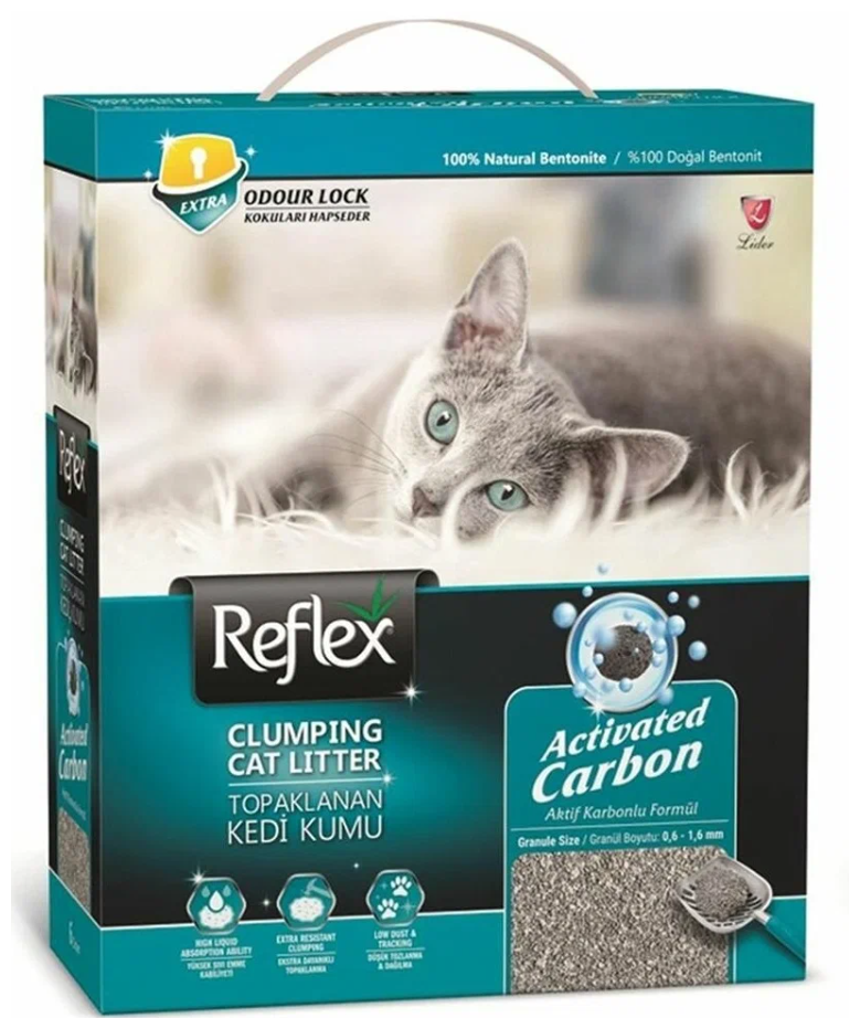 Reflex наполнитель для кошачьего туалета, с повышенной впитываемостью 6 л - фотография № 4