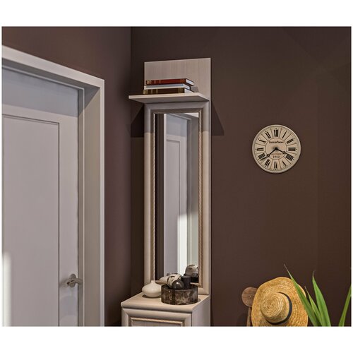 Настенное зеркало столплит Грация СБ-2902 прямоугольное с рамой в гостиную в прихожую в спальню в кабинет без подсветки цветАвиньон 40х134х2 см 3510₽