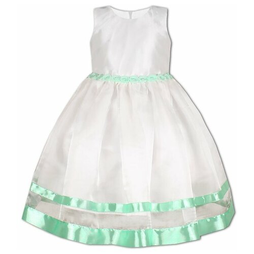 Нарядное белое платье для девочки 84165-ДН19 30/116