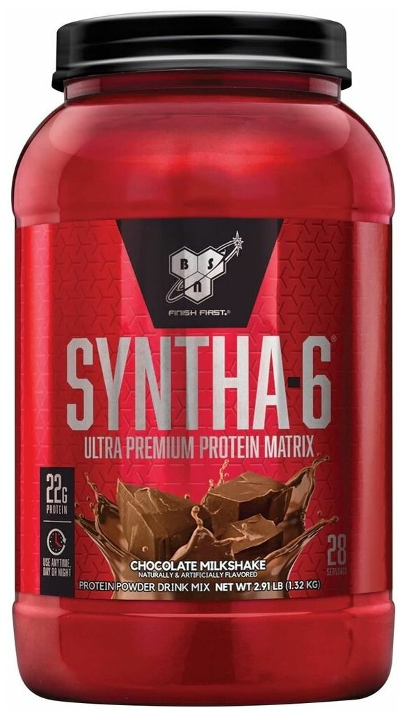 Комплексный протеин BSN SYNTHA-6 1320 г, Шоколадно-молочный коктейль