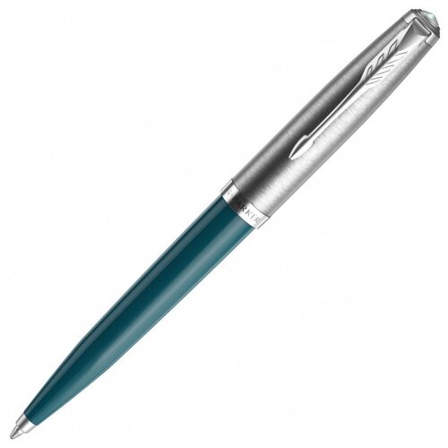 Ручка шариковая Parker 51 Core Teal Blue CT, голубая, подар/уп 2123508